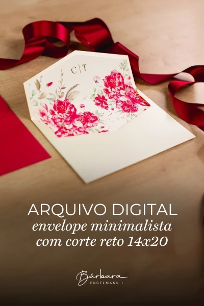 Arquivo digital: Envelope Minimalista 14x20 com corte reto