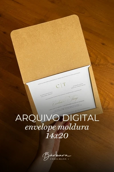Arquivo digital: Envelope Moldura 14x20
