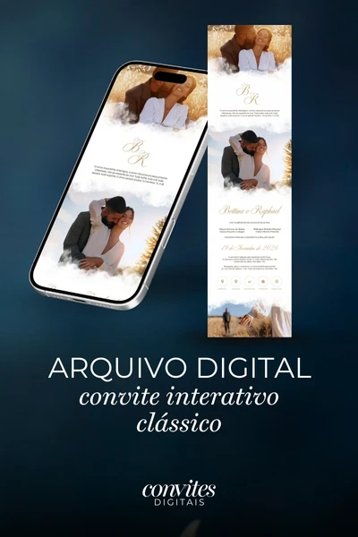 Convite Digital Interativo Clássico