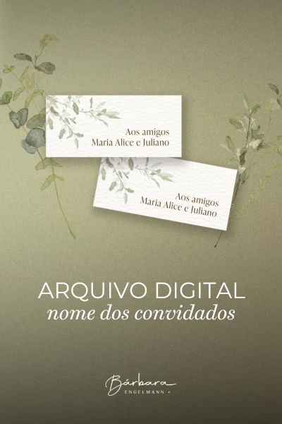 Greenery  - Nome dos convidados