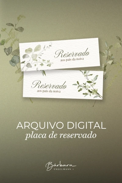 Greenery  - Placa reservado