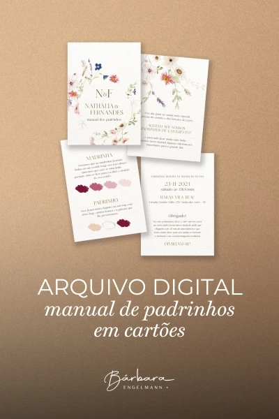 Jardim Selvagem - Manual de padrinhos em cartões
