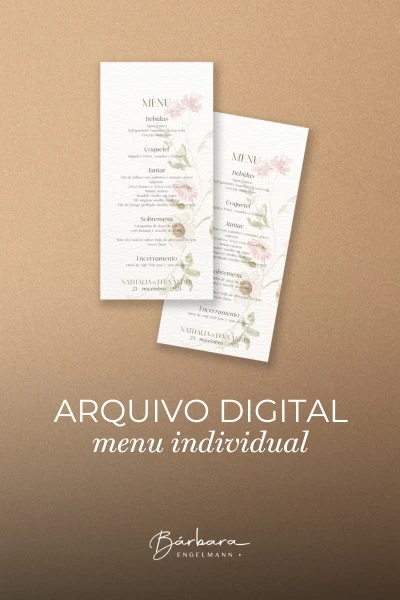 Jardim Selvagem - Menu individual