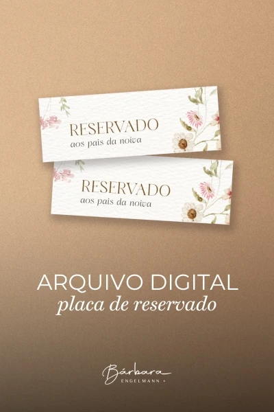 Jardim Selvagem - Placa reservado